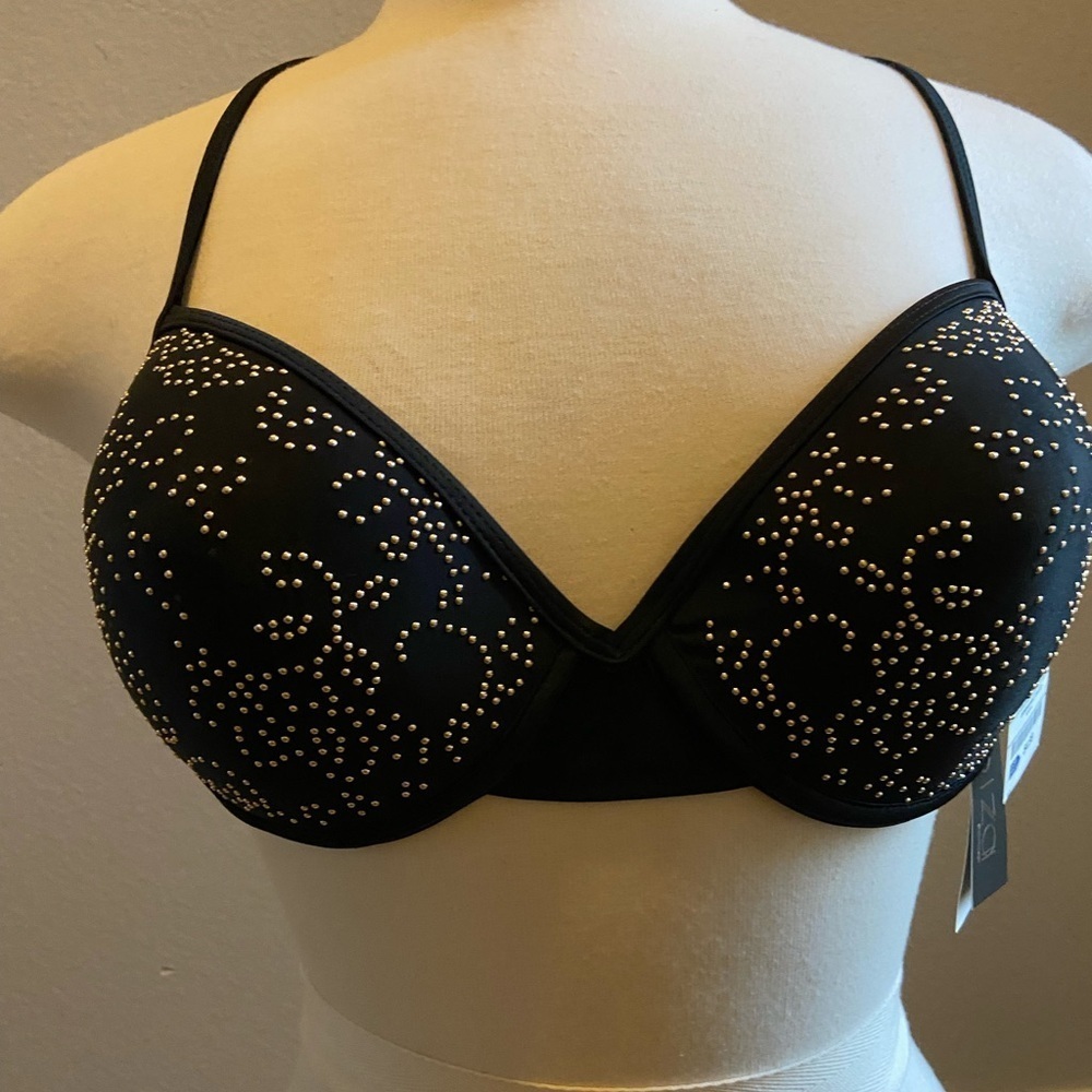 Ibiza embellished push-up bikini top